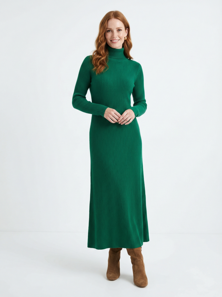 Full body fashion portrait of a tall statuesque Ca 1769569417521