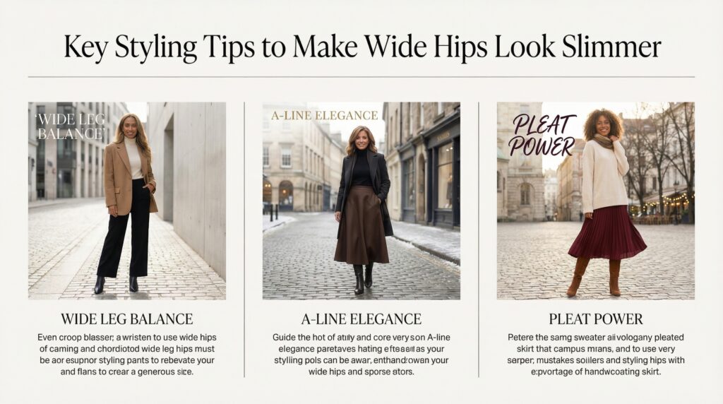 Key styling tips to make wide hips look slimmer